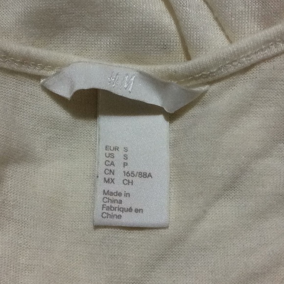 H&M Tank Top cream color cross back S - Picture 3 of 8